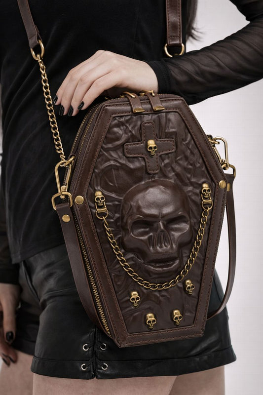 Gothic Coffin Crossbody Bag
